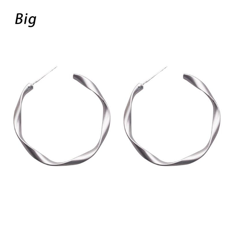 Hoop & Huggie Small Brass Geometric Gold MaCircle Minimalist Earings Open