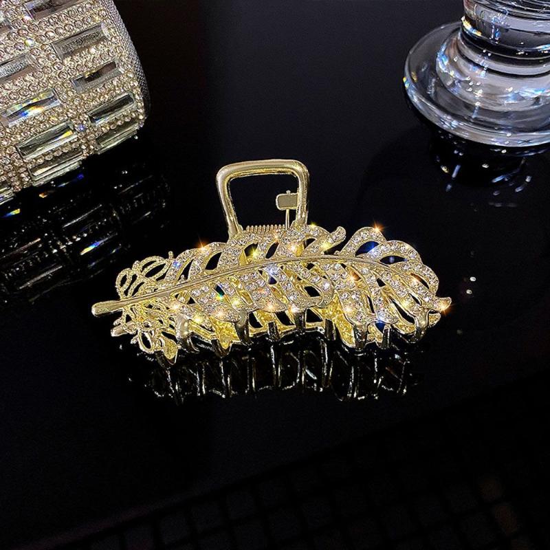 Hair Clips & Barrettes Gorgeous Rhinestone Pearl Studded Claw Minimalist Leaf Shape Geometric Exquisite Decorations, Golden;silver
Hair Clips & Barrettes Gorgeous Rhinestone Pearl Studded Claw Minimalist Leaf Shape Geometric Exquisite Decorations, Golden;silver