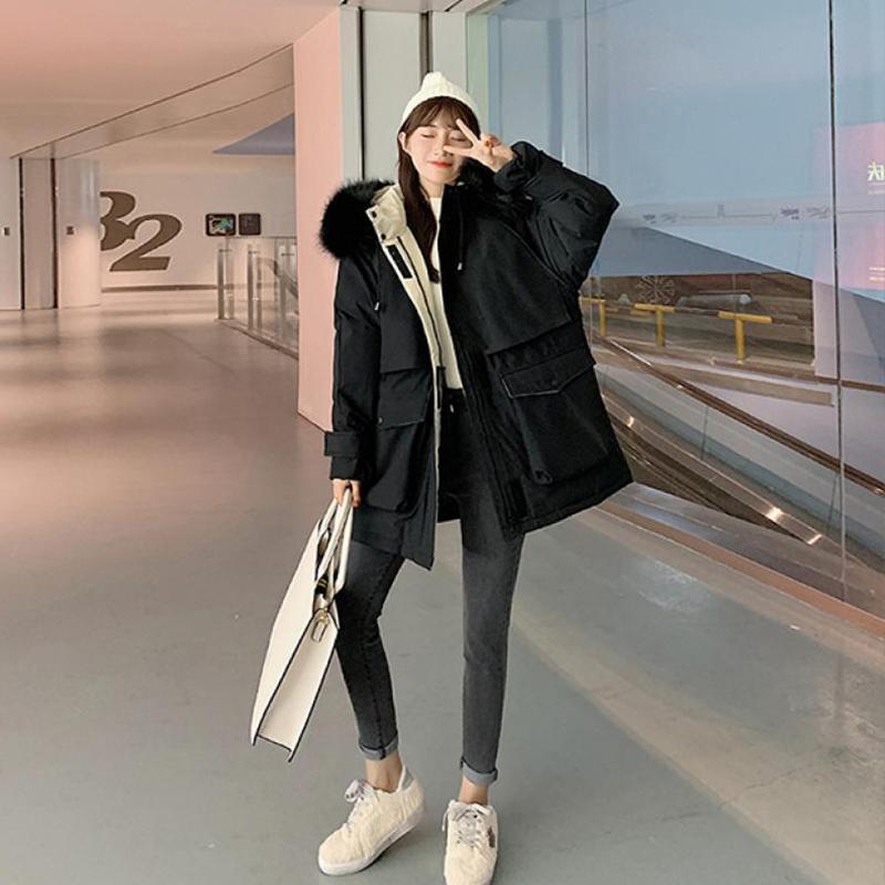 Women's Down & Parkas Winter Jacket 2021 Korean Loose Cotton Clothing Female Oversize Coat Large Size Quilted Women Warm