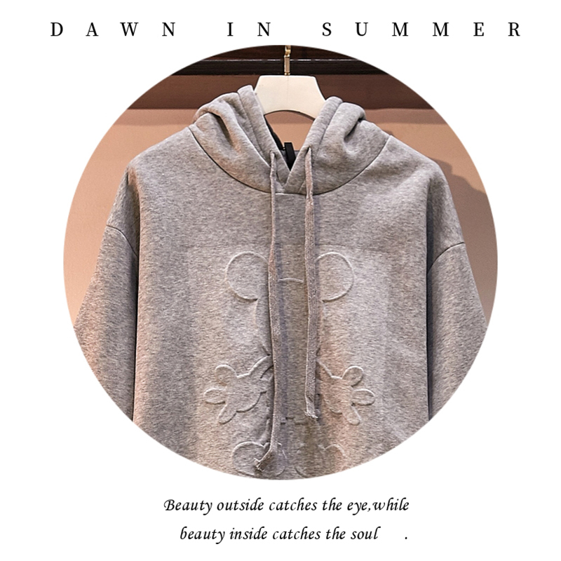 Autumn Winter Hoodies Women Hooded Sweatshirt Fashion Plus Size Pullover Tops Cartoon Long Sleeve Sport Hoodie 201204