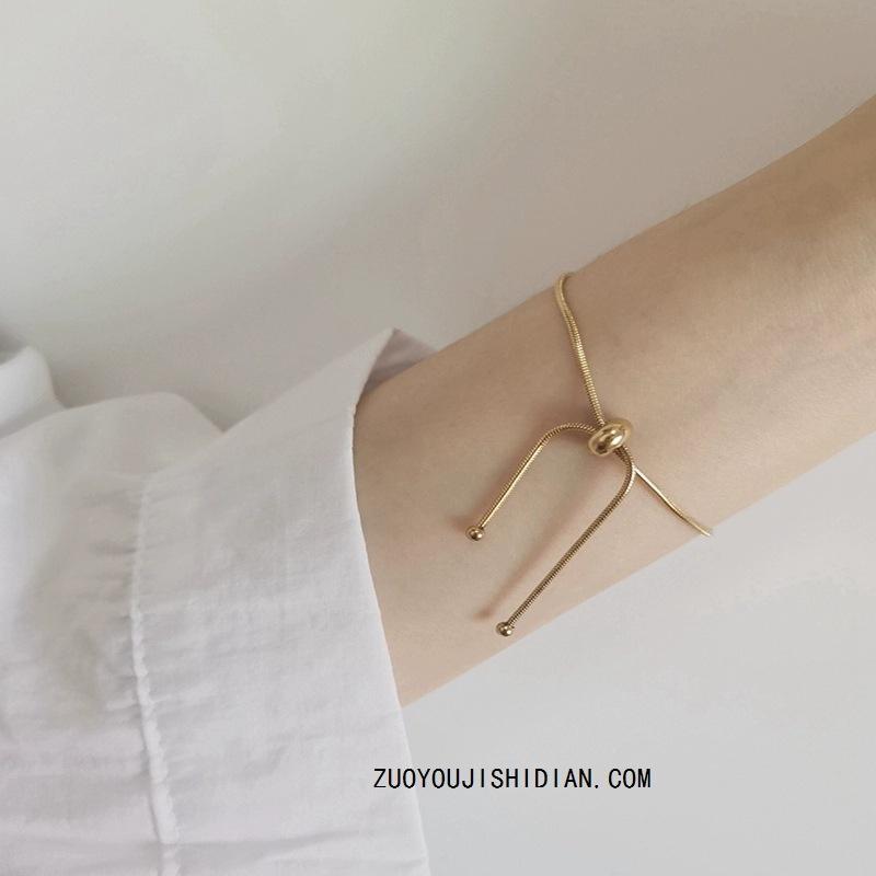 Link, Chain Niche Retro Titanium Steel Pull Bracelet Women's Charm Cold Korean Style Personality All-Match Girlfriends Do Not Fade
Link, Chain Niche Retro Titanium Steel Pull Bracelet Women's Charm Cold Korean Style Personality All-Match Girlfriends Do Not Fade