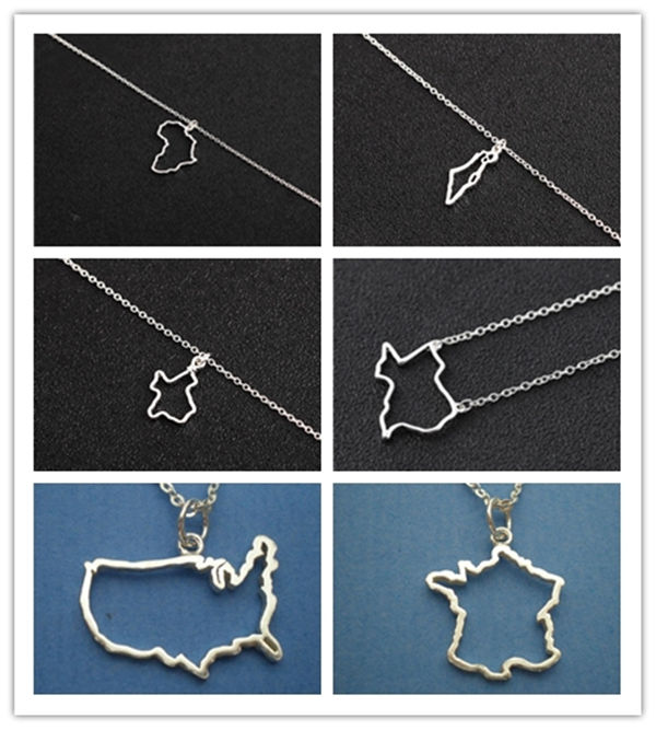 Gold Silver African Map Charm Chain Necklace Ireland Israel France American Austrila Nigeria Syria Barbados Puerto Rico Country World Choker
Gold Silver African Map Charm Chain Necklace Ireland Israel France American Austrila Nigeria Syria Barbados Puerto Rico Country World Choker