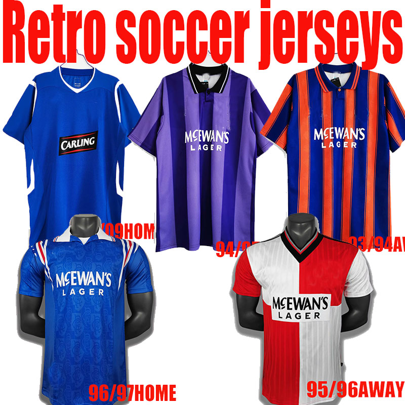 vintage Glasgow Rangers Retro soccer jerseys blue home Shirts football kits Uniforms 08 09 93 94 95 96 97, Black;yellow
vintage Glasgow Rangers Retro soccer jerseys blue home Shirts football kits Uniforms 08 09 93 94 95 96 97, Black;yellow