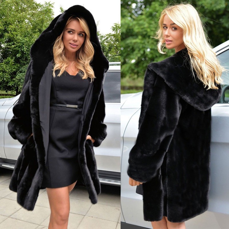 Women's Coats 2019 Women Autumn Winter New Loose Faux Fur Coat Long Hooded Black Colour Oversize
Women's Coats 2019 Women Autumn Winter New Loose Faux Fur Coat Long Hooded Black Colour Oversize