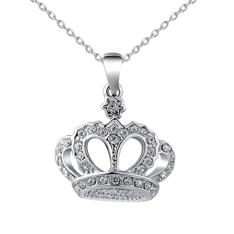 S2456 Fashion Jewelry Diamond Rhinstone Gown Pendant Necklace Women Choker Necklaces