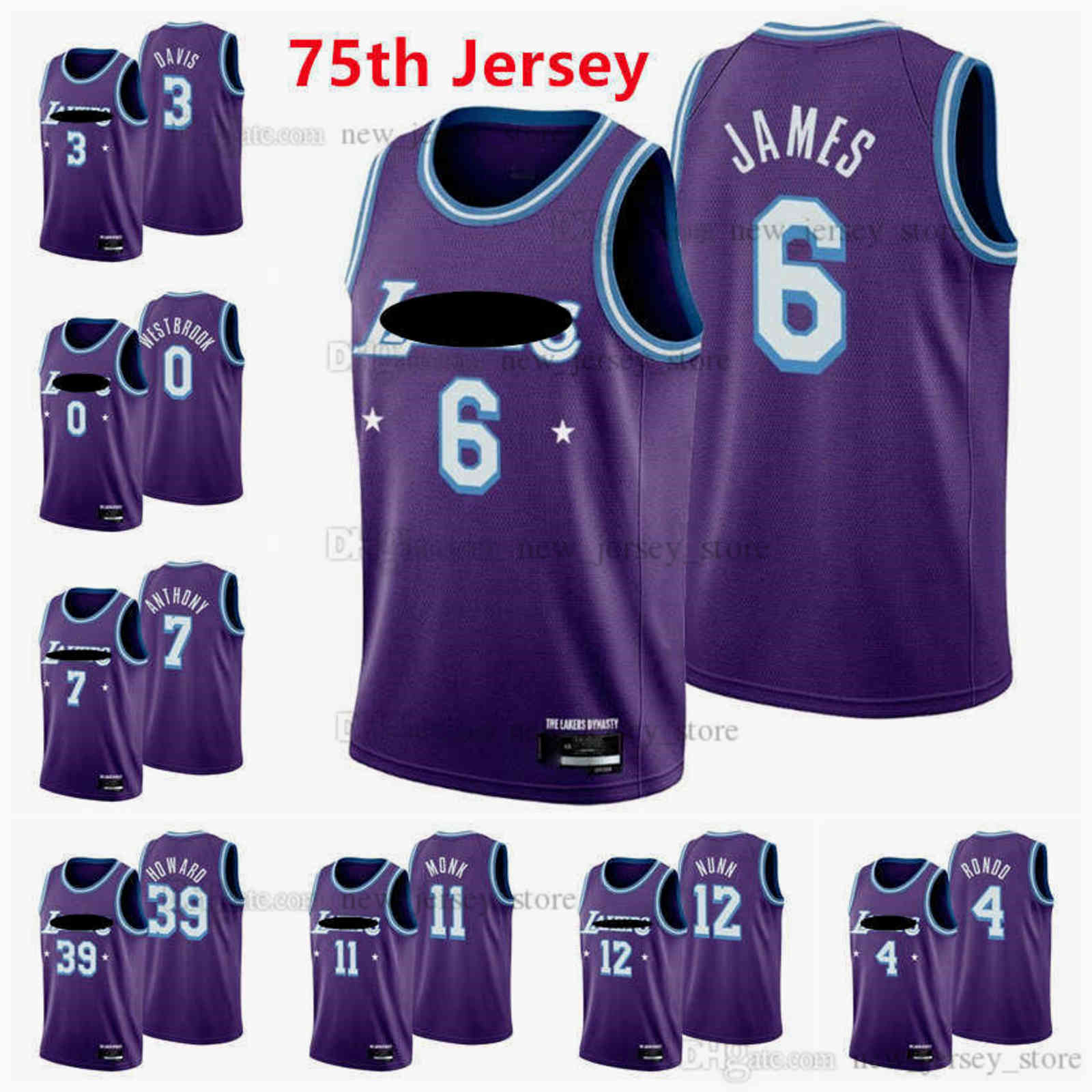 Printed 2022 New Diamond 75th City Purple Basketball Jerseys 3 Davis 6 James 7 Carmelo 0 Russell Anthony Westbrook 39 Dwight 4 Rajon Howard Rondo Kendrick Nunn, Other jerseys. send pictures on orde
Printed 2022 New Diamond 75th City Purple Basketball Jerseys 3 Davis 6 James 7 Carmelo 0 Russell Anthony Westbrook 39 Dwight 4 Rajon Howard Rondo Kendrick Nunn, Other jerseys. send pictures on orde