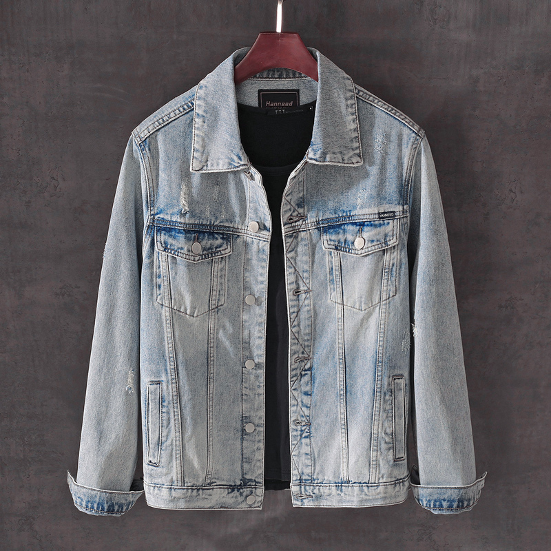 2021 New Japons Do Vintage Moda Masculina Jaquetas Alta Qualidade Retro Azul Claro Rasgado Denim Jaqueta De Algodo Dos Homens Designer Hip H, Light blue
2021 New Japons Do Vintage Moda Masculina Jaquetas Alta Qualidade Retro Azul Claro Rasgado Denim Jaqueta De Algodo Dos Homens Designer Hip H, Light blue