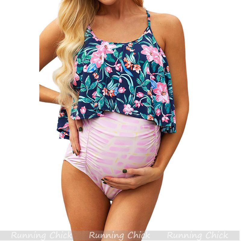2021 Floral Split Swimsuit, High Waist Briefs, Two-piece Maternity Swimsuit, Large Size 2 Piece Sets Womens, Dropship 
2021 Floral Split Swimsuit, High Waist Briefs, Two-piece Maternity Swimsuit, Large Size 2 Piece Sets Womens, Dropship