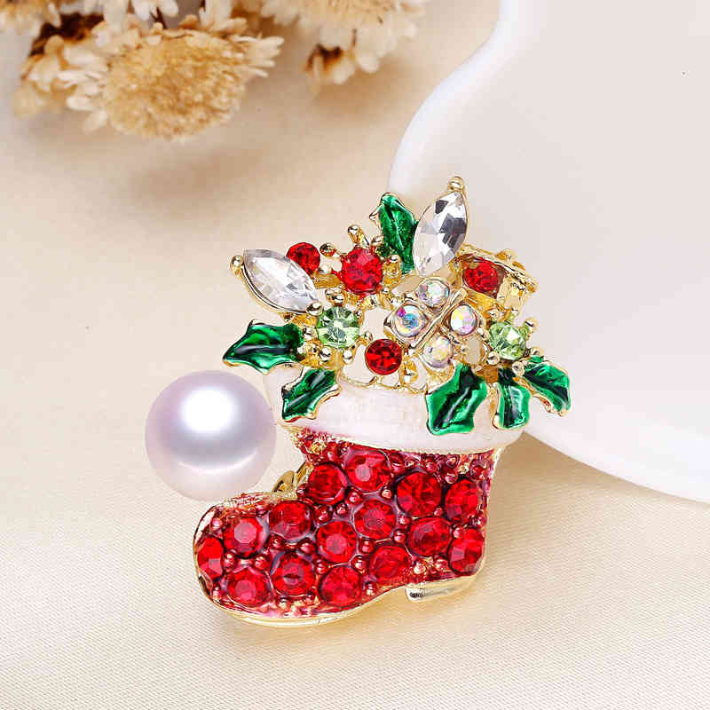 Brooch Diy Accessories Gift Pearl Korean Version Thick Gold-plated Creative Shawl Buckle Semi-finished Product