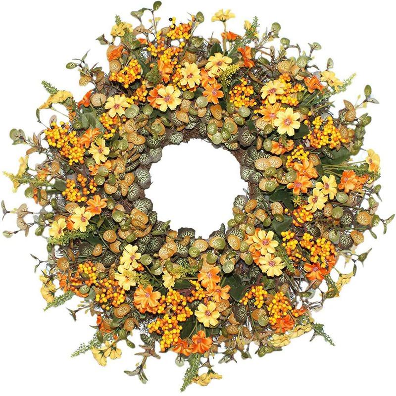 Door Wreath, Berry Fall Wreath, Beautiful Artificial Spring and Summer Wreath Front Door Wall Window Wedding Home Decor
Door Wreath, Berry Fall Wreath, Beautiful Artificial Spring and Summer Wreath Front Door Wall Window Wedding Home Decor