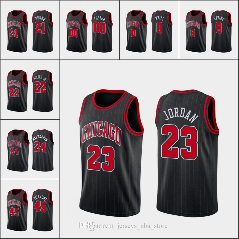 Chicago Bulls Men Otto Porter Jr. Kris Dunn Coby White Zach LaVine NBA Black Custom Statement Pinstripe Jersey, Black;red
Chicago Bulls Men Otto Porter Jr. Kris Dunn Coby White Zach LaVine NBA Black Custom Statement Pinstripe Jersey, Black;red