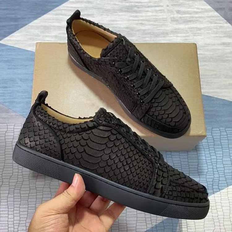 Men's Casual Shoes red sole designer,Graffiti Python black genuine Leather High Top Sneakers Shoe Women,Men Reds Bottom Party Leisure Flats Famous Dress Walking, 10 
Men's Casual Shoes red sole designer,Graffiti Python black genuine Leather High Top Sneakers Shoe Women,Men Reds Bottom Party Leisure Flats Famous Dress Walking, 10