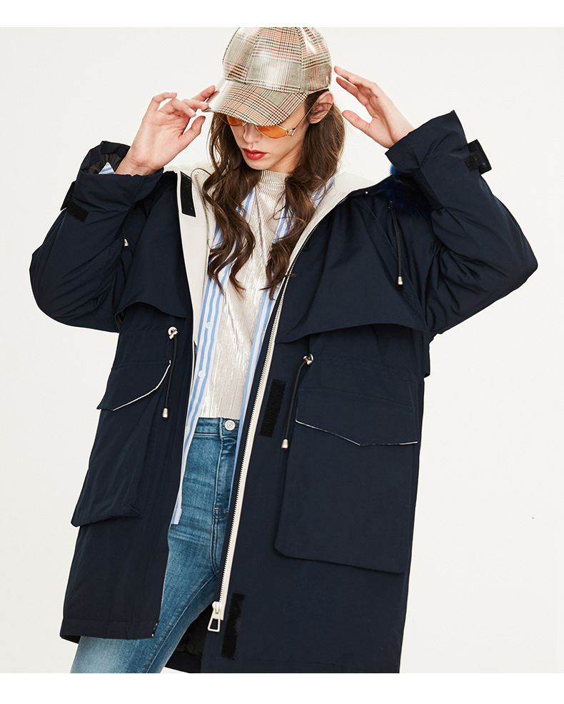 2021 New Women's Quality Jacket Winter Drawstring Thicken Outerwear Mid Length Fur Warm Tops Slim Fit Big Collared Solid Down Coat Gdml, Black
2021 New Women's Quality Jacket Winter Drawstring Thicken Outerwear Mid Length Fur Warm Tops Slim Fit Big Collared Solid Down Coat Gdml, Black