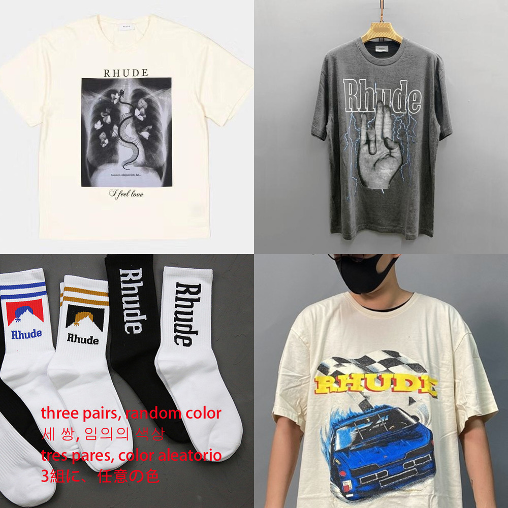 RHUDE T-shirt Men Women Casual Short Sleeve Rhude T Shirt World Racing RH Tops Tees X0726
RHUDE T-shirt Men Women Casual Short Sleeve Rhude T Shirt World Racing RH Tops Tees X0726