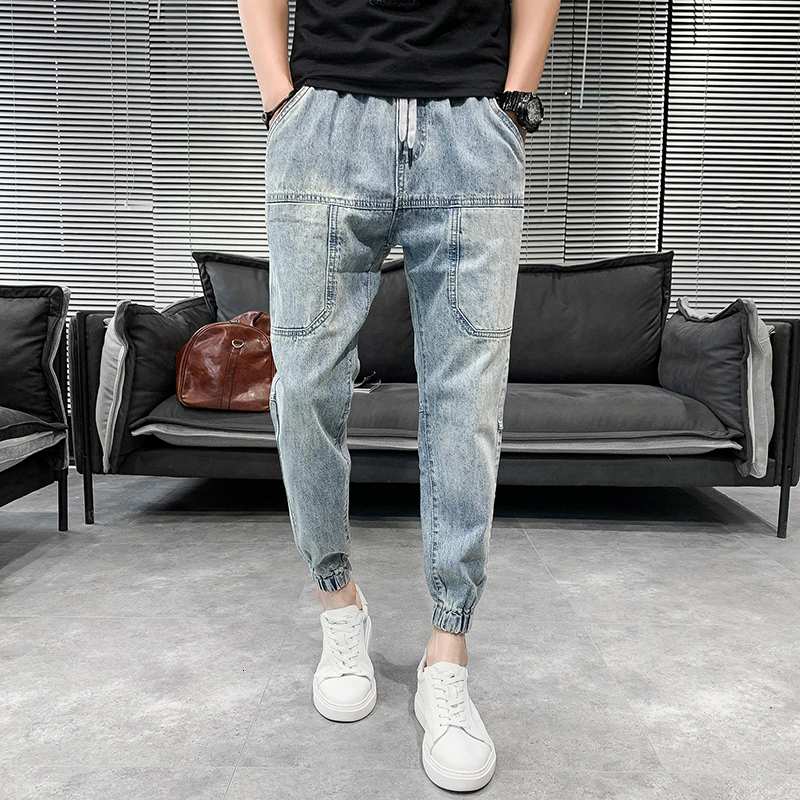 2021 New Summer Brem of Fine Korean Men Thin Fitting Denihare Pants All Games Streetwear Casual Jean Corridors for Men's Clothes 34 N306, Light blue.
2021 New Summer Brem of Fine Korean Men Thin Fitting Denihare Pants All Games Streetwear Casual Jean Corridors for Men's Clothes 34 N306, Light blue.