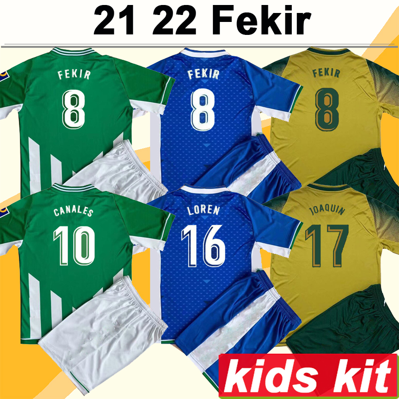 21 22 JOAQUIN DIEGO LAINEZ Kids Kit Soccer Jerseys FEKIR A.GUARDADO CANALES B.IGLESIAS Home Away 3rd Child Football Shirts Short Sleeve, Tz4479 21 22 away no sock
21 22 JOAQUIN DIEGO LAINEZ Kids Kit Soccer Jerseys FEKIR A.GUARDADO CANALES B.IGLESIAS Home Away 3rd Child Football Shirts Short Sleeve, Tz4479 21 22 away no sock