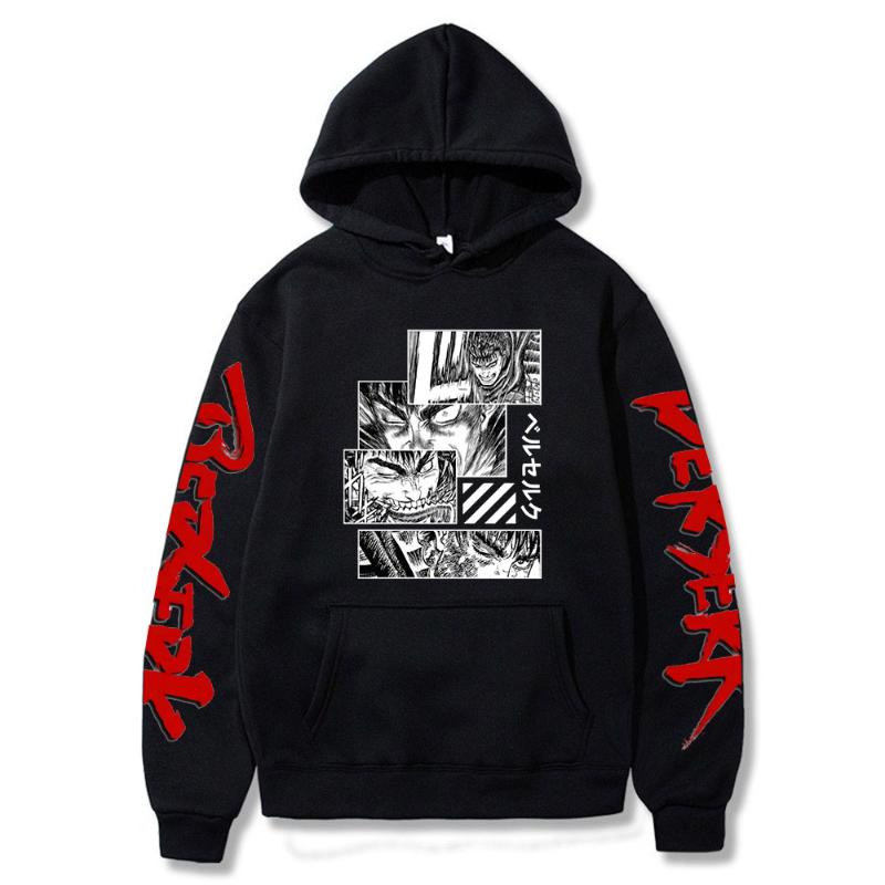Men's Hoodies & Sweatshirts Men Berserk Guts Hoodie Manga Pullovers Anime Eye Print Harajuku Hoody Streetwear Tops, Black
Men's Hoodies & Sweatshirts Men Berserk Guts Hoodie Manga Pullovers Anime Eye Print Harajuku Hoody Streetwear Tops, Black