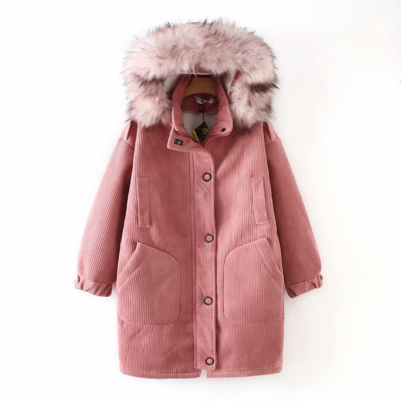 Women' Trench Coats 2021 Women Winter Corduroy Parka Big Fur Slim Jacket Casual Thick Warm Stylish Jackets, Brown
Women' Trench Coats 2021 Women Winter Corduroy Parka Big Fur Slim Jacket Casual Thick Warm Stylish Jackets, Brown