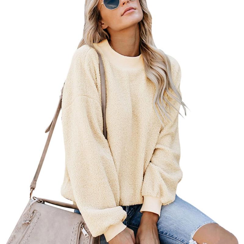 Women' Hoodies & Sweatshirts Women Fashion Pullover Autumn Winter Clothing Plush Warm Round Collar Long Sleeve Casual Tops Ropa Mujer 2021, Apricot
Women' Hoodies & Sweatshirts Women Fashion Pullover Autumn Winter Clothing Plush Warm Round Collar Long Sleeve Casual Tops Ropa Mujer 2021, Apricot