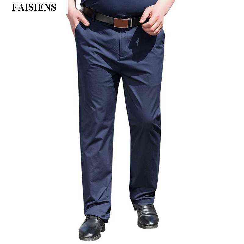 high quality Large Size 10XL 135KG Summer autumn Men Pants Trousers Stretch Elasticity Loose Men Classic Khaki Office Pants 52 211112