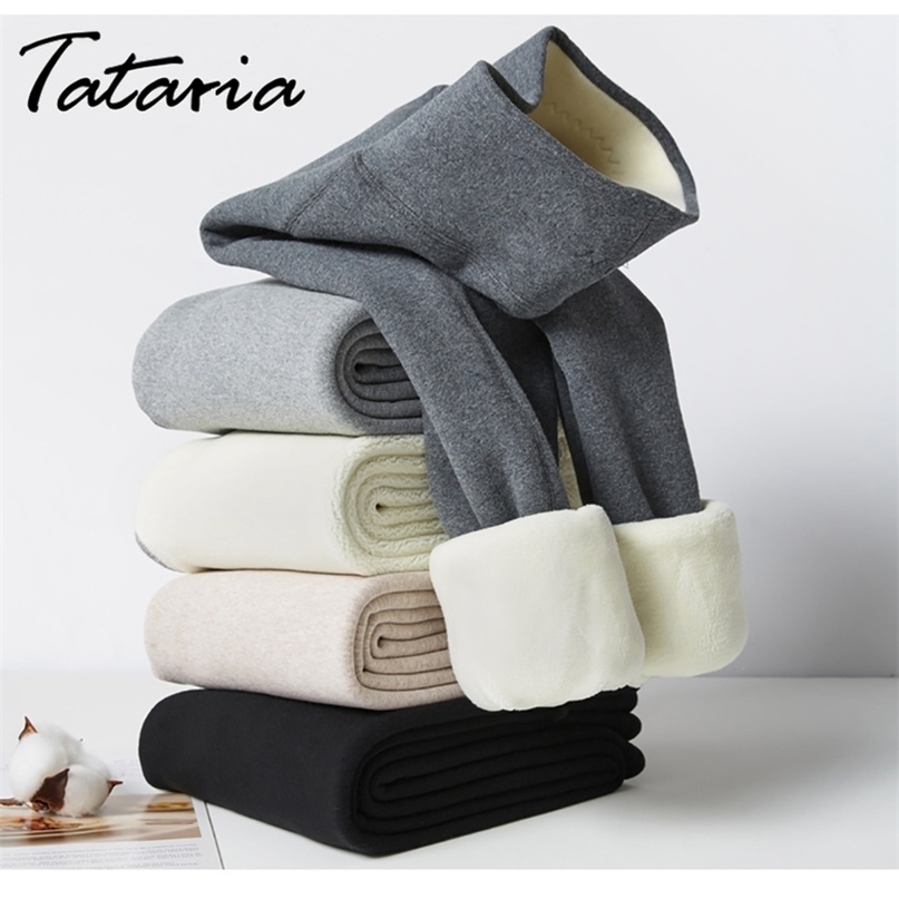 Winter Women Leggings Soft Velvet Warm Pants with Fleece Thermal Hight Waist Thicken Keep Stretchy Legging for 211204