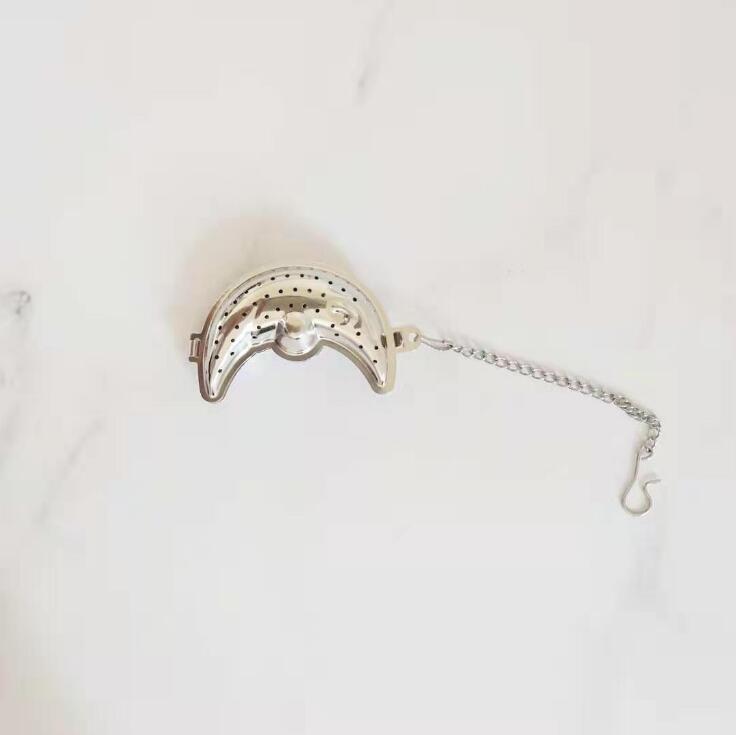 Moon Shaped Tea Infuser 304 Stainless Steel Tea Strainer Multi Function Tea Filter Tool Seasoning Ball