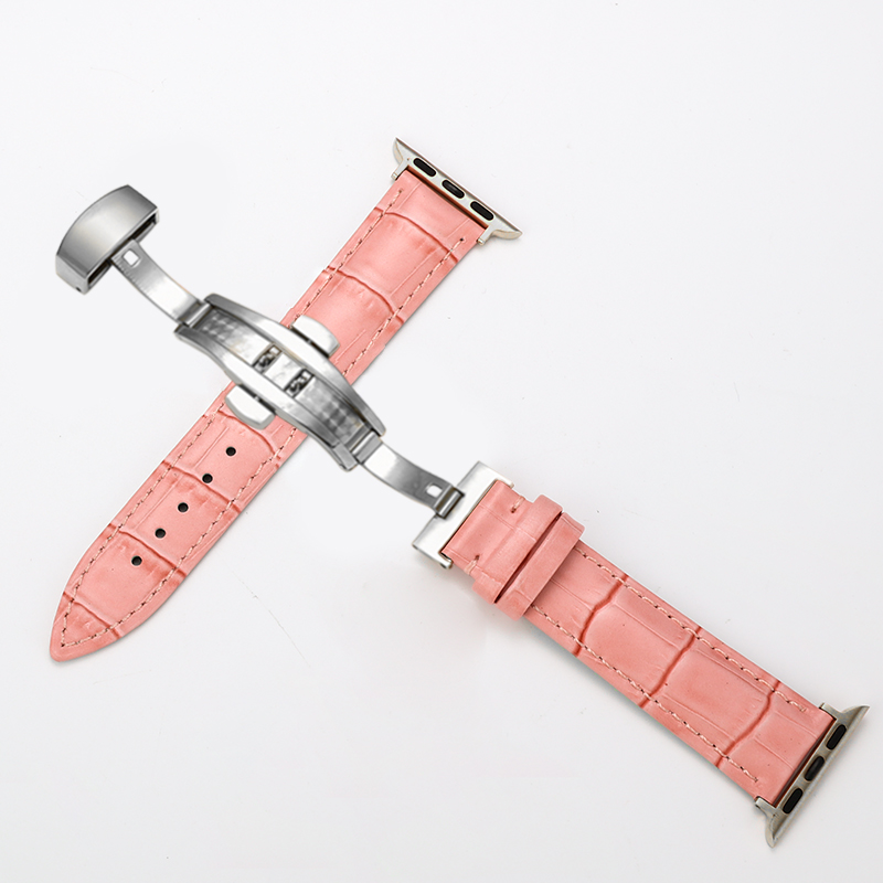 Another Apple Watch iWatch 1-6 pink belt, butterfly buckle type 38 40 42 44mm 
Another Apple Watch iWatch 1-6 pink belt, butterfly buckle type 38 40 42 44mm