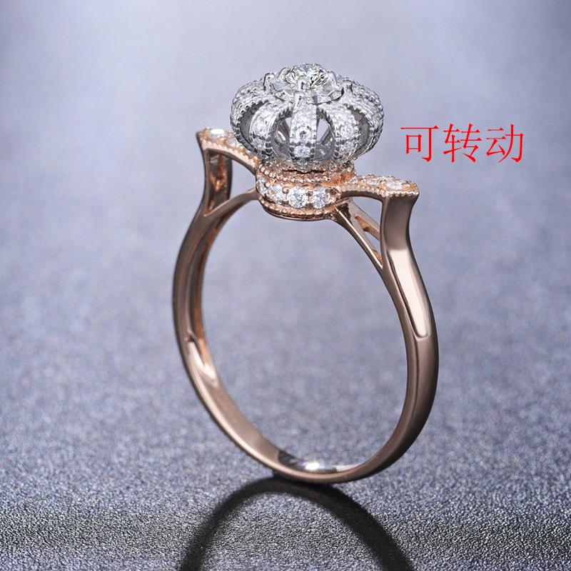 Cluster Rings 14K Rose Gold Color Ring For Women 1.5 S Anillos Diamond Jewelry Pure Gemstone Bijoux Femme Crown, Golden;silver
Cluster Rings 14K Rose Gold Color Ring For Women 1.5 S Anillos Diamond Jewelry Pure Gemstone Bijoux Femme Crown, Golden;silver