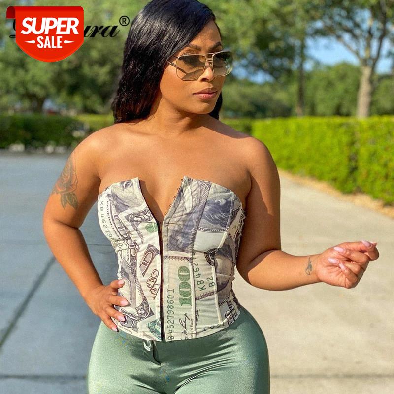 Dulzura Dollar Print Women Corset Top Tanks Crops Lace Up Bandage Cross Buster V Neck Bodycon Sexy Party Streetwear Club Elegant #TD8f, White
Dulzura Dollar Print Women Corset Top Tanks Crops Lace Up Bandage Cross Buster V Neck Bodycon Sexy Party Streetwear Club Elegant #TD8f, White