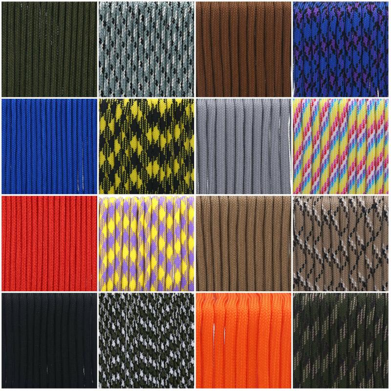 30/50/100FT 550lb Paracord Cord Parachute Lanyard with 7 Core Strand Rope 4mm Dia Camping Hiking Outdoor Home Camouflage colors
30/50/100FT 550lb Paracord Cord Parachute Lanyard with 7 Core Strand Rope 4mm Dia Camping Hiking Outdoor Home Camouflage colors