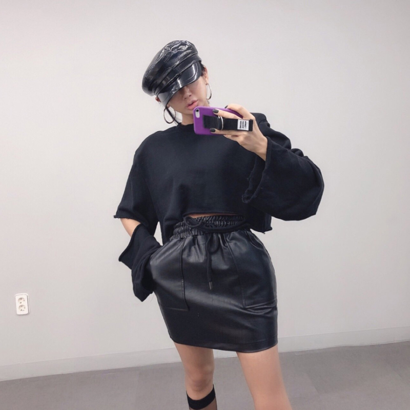 GALCAUR Streetwear Hollow Out Sweatshirt For Women O Neck Long Sleeve Female Sweatshirts Autumn Oversized Fashion New 201211