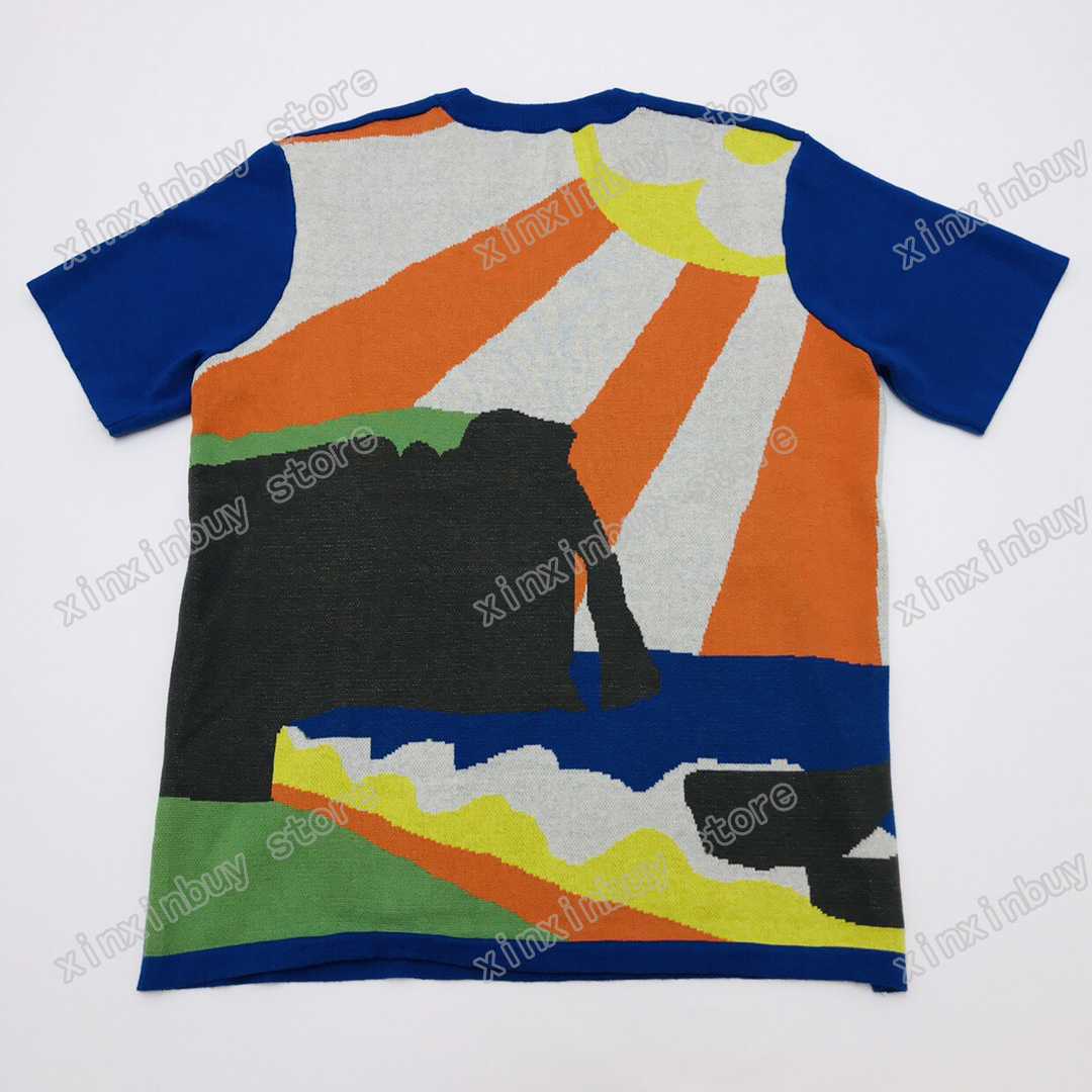 21SS French spring and summer latest luxury fashion counter limited T-shirt men's designer letter design sense of high-quality landscap, White;black
21SS French spring and summer latest luxury fashion counter limited T-shirt men's designer letter design sense of high-quality landscap, White;black