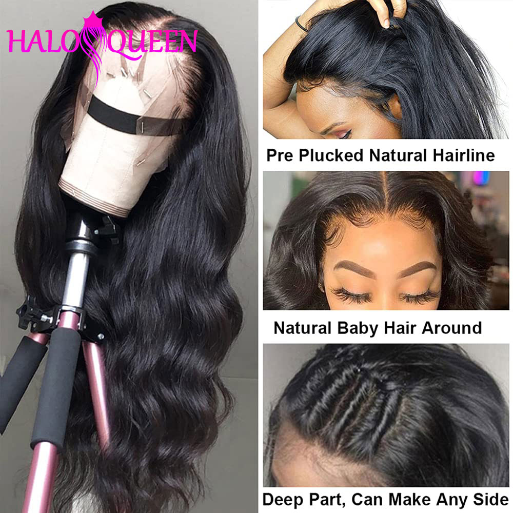 Natural Color Long Body Wave Wig Human Hair 180 Density 13X4X1 4X4 Brazilian Transparent Lace Frontal Wig Pre Plucked
Natural Color Long Body Wave Wig Human Hair 180 Density 13X4X1 4X4 Brazilian Transparent Lace Frontal Wig Pre Plucked