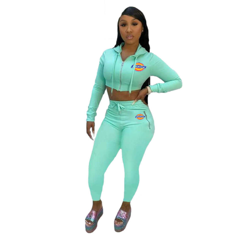 Women's Clothing Women Designers pant Clothes 2023 autumn winter Hoodie zipper printed short sleeve shorts two-piece set