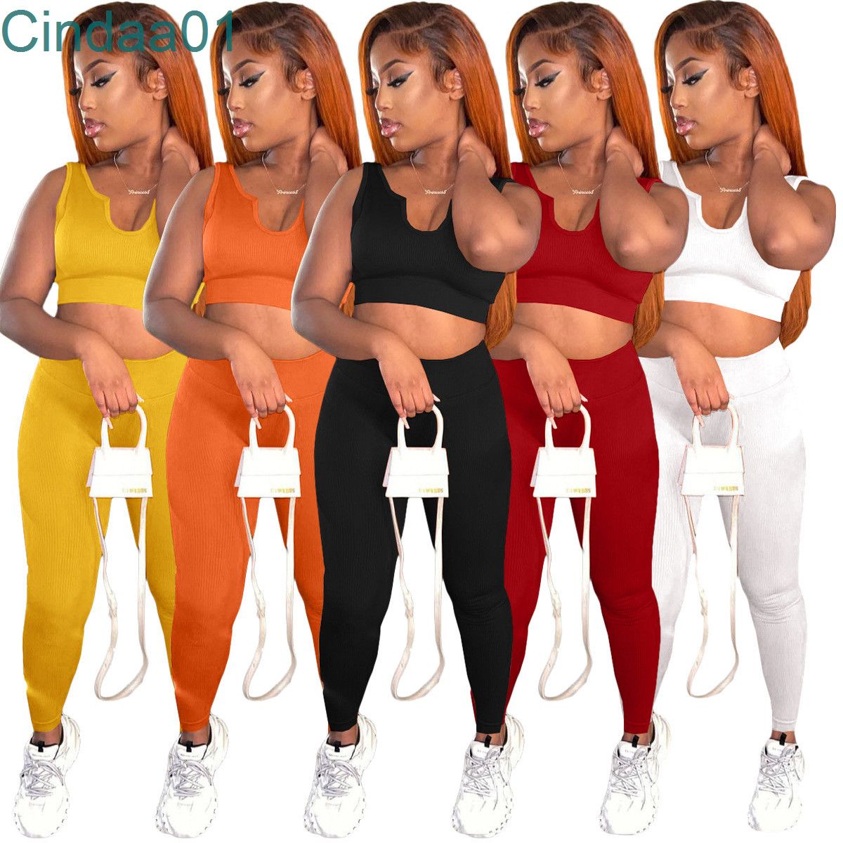 Women Two Pieces Pants Designer Outfits Slim Sexy Sleeveless Pants Casual Sports Vest Solid Colour Sportwear 5 Colours, Orange
Women Two Pieces Pants Designer Outfits Slim Sexy Sleeveless Pants Casual Sports Vest Solid Colour Sportwear 5 Colours, Orange