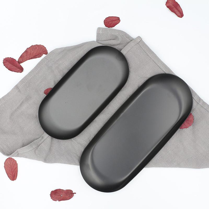 Dishes & Plates Black Matte Dining Plate Stainless Steel Dessert Nut Fruit Cake Tray Snack Kitchen Western Steak
Dishes & Plates Black Matte Dining Plate Stainless Steel Dessert Nut Fruit Cake Tray Snack Kitchen Western Steak