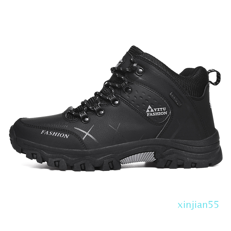 Winter Leather Ankle Boots Men Casual Shoes Outdoor Waterproof Work Tooling Mens Hiking Boots Sneakers Warm Military Snow Boots LJ200918, Black
Winter Leather Ankle Boots Men Casual Shoes Outdoor Waterproof Work Tooling Mens Hiking Boots Sneakers Warm Military Snow Boots LJ200918, Black