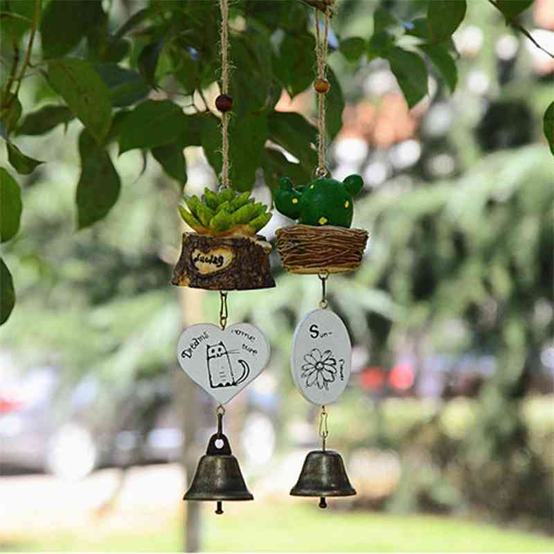 Creative potted succulent plants creative Japanese iron metal wind chime pendant bell gift
Creative potted succulent plants creative Japanese iron metal wind chime pendant bell gift