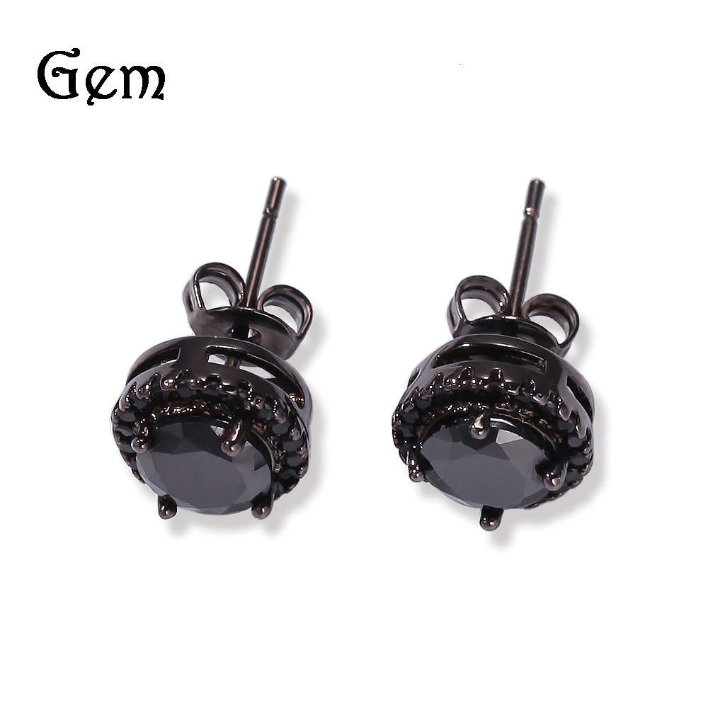 Gumeng jewelry hip hop new four claw black Zircon Earrings round square transparent Zircon Earrings
Gumeng jewelry hip hop new four claw black Zircon Earrings round square transparent Zircon Earrings