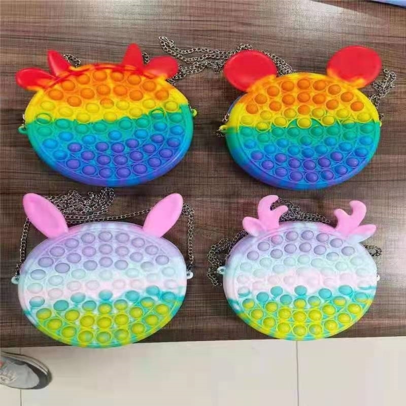 New silicone bubble music bag decompression fashion girl backpack rat killing pioneer
New silicone bubble music bag decompression fashion girl backpack rat killing pioneer