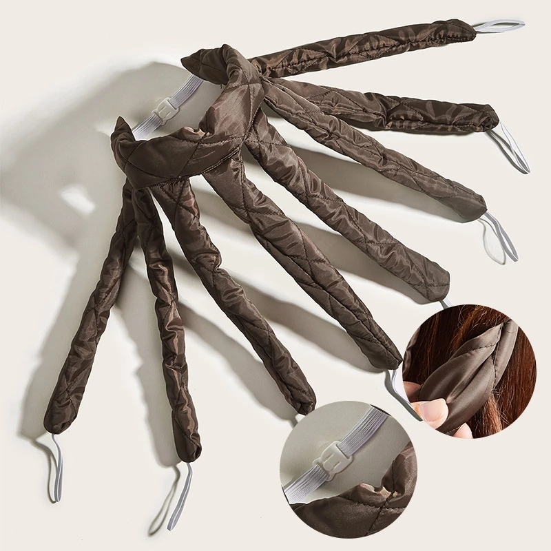 Korean Squid Heatless Curling Rod Ribbon Hair Rollers Octopus Curling Hairband No Heat Sleeping Curl Bar DIY Hairs