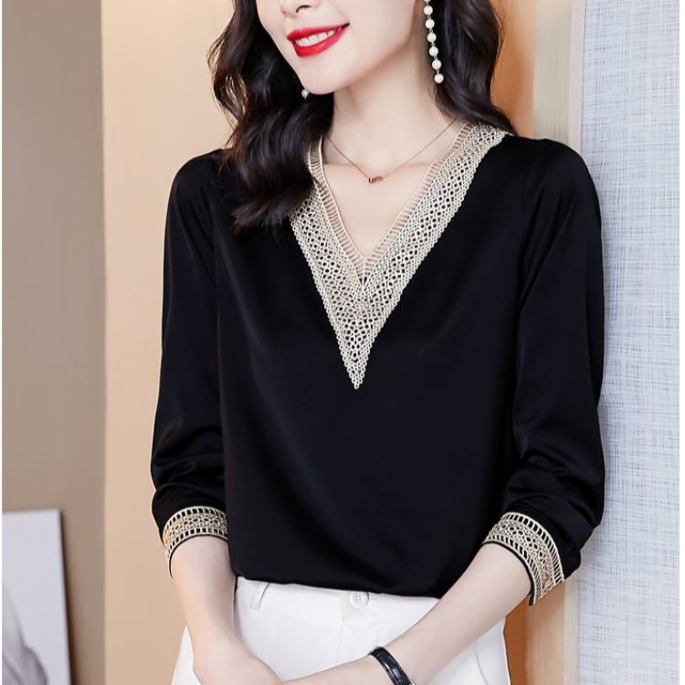 Simple basic round neck long sleeve T-shirt for women Korean version design feeling irregular fold wear loose bottom shirt 4401, 4401black
Simple basic round neck long sleeve T-shirt for women Korean version design feeling irregular fold wear loose bottom shirt 4401, 4401black