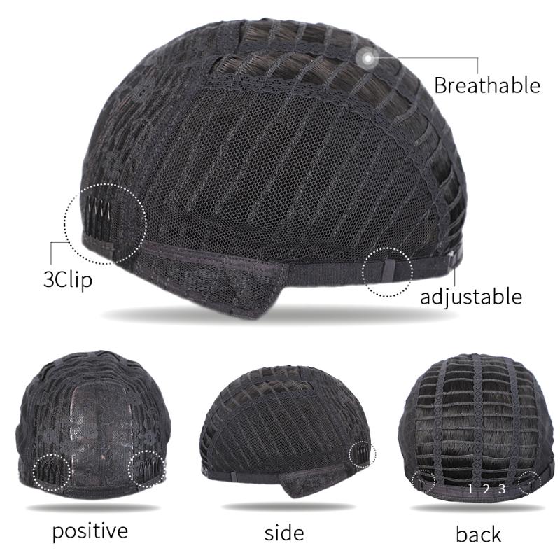 Synthetic Wigs Vigorous Short Wavy Wig With Bangs Black For Women Natural Brown Mixed Hair Bob Heat Resistant Fiber