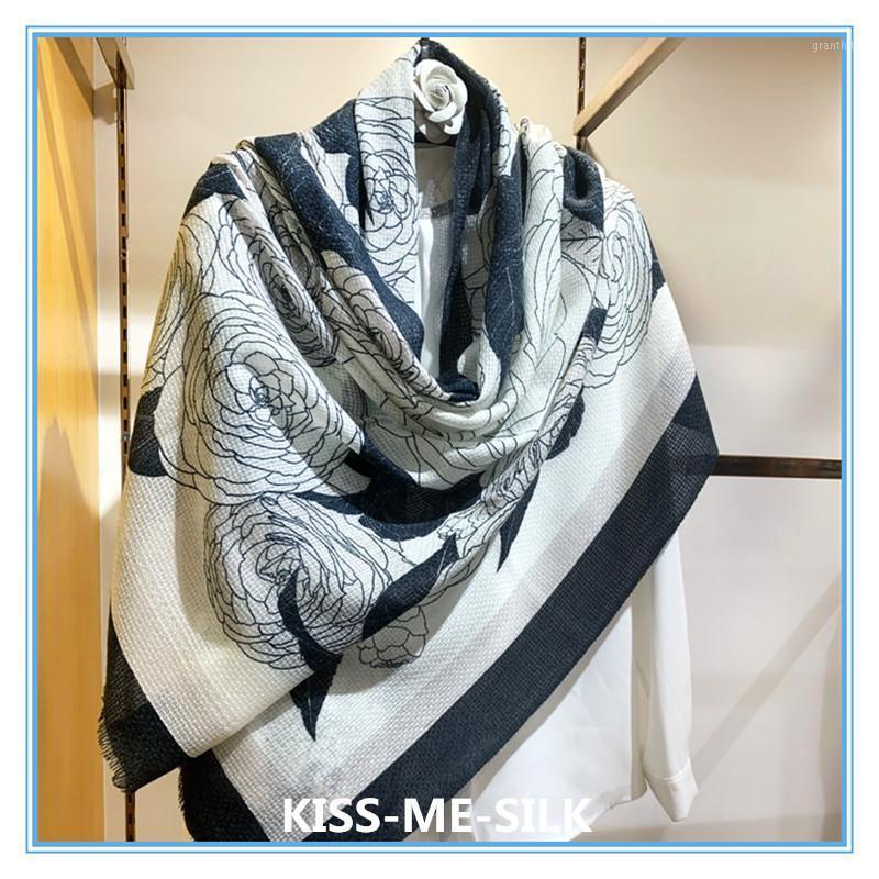 Latest Classic Black White Camellia Ultra-fine Pure Cashmere Scarf Shawl Long For Girls Women 100*200CM/100G Scarves, Blue;gray
Latest Classic Black White Camellia Ultra-fine Pure Cashmere Scarf Shawl Long For Girls Women 100*200CM/100G Scarves, Blue;gray