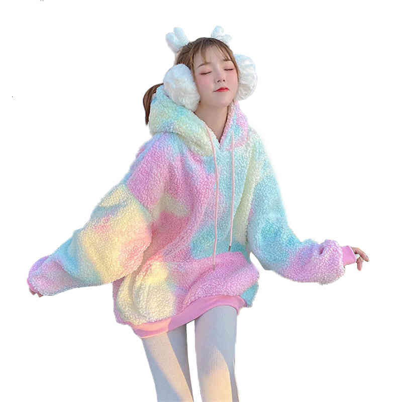 women's jackets velo arco-Ãris tie dye hoodie grosso inverno quente harajuku casual bolso moletom oversized longo roupas menina streetw, Black;brown
women's jackets velo arco-Ãris tie dye hoodie grosso inverno quente harajuku casual bolso moletom oversized longo roupas menina streetw, Black;brown