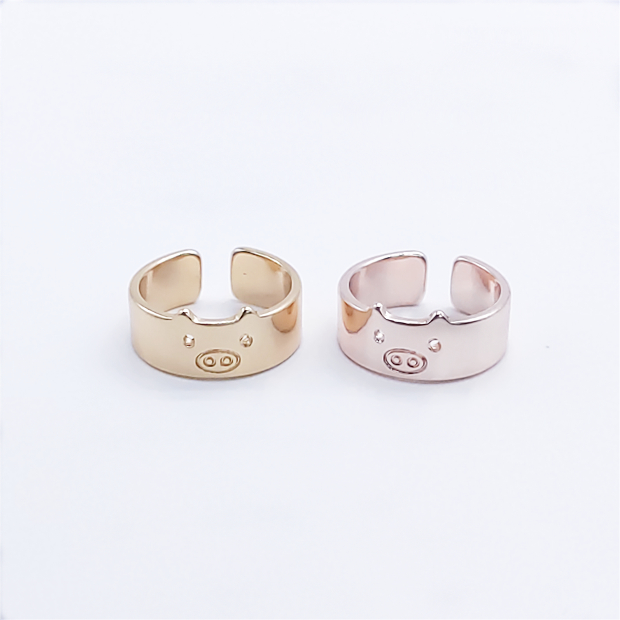 Trendy Pig Ring Fixed size flat opening design Lovely Cartoon Animal Series Suitable for Women And Men
Trendy Pig Ring Fixed size flat opening design Lovely Cartoon Animal Series Suitable for Women And Men