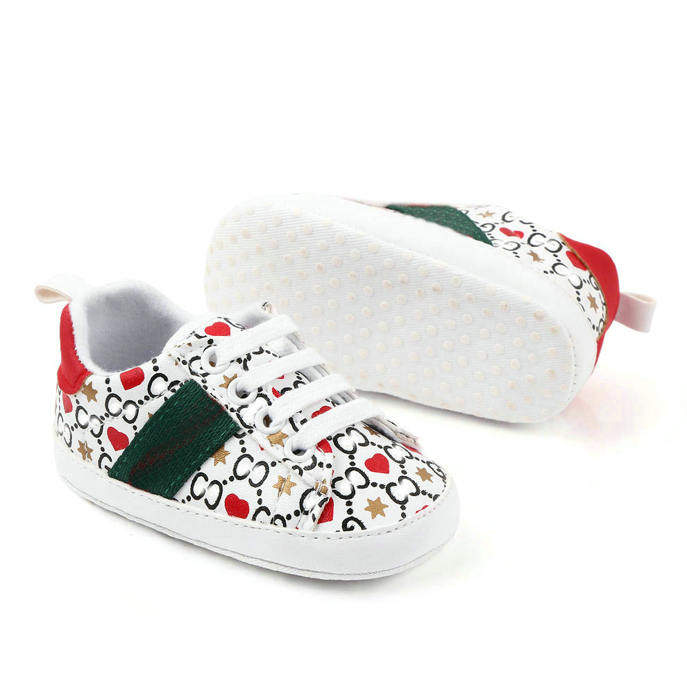Brand Baby Shoes Designer Newborn Boys Girls Toddler Shoes Anti-slip Soft PU Baby Casual Sneakers 0-18 Months от DHgate WW