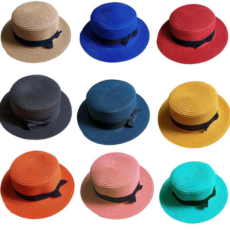 Beach Hat Plain Bowknot Straw Hats Pure Color Sunscreen Cap Summer Sunhat Travel Outdoor Caps British Style wmq1330, 55-57cm
Beach Hat Plain Bowknot Straw Hats Pure Color Sunscreen Cap Summer Sunhat Travel Outdoor Caps British Style wmq1330, 55-57cm