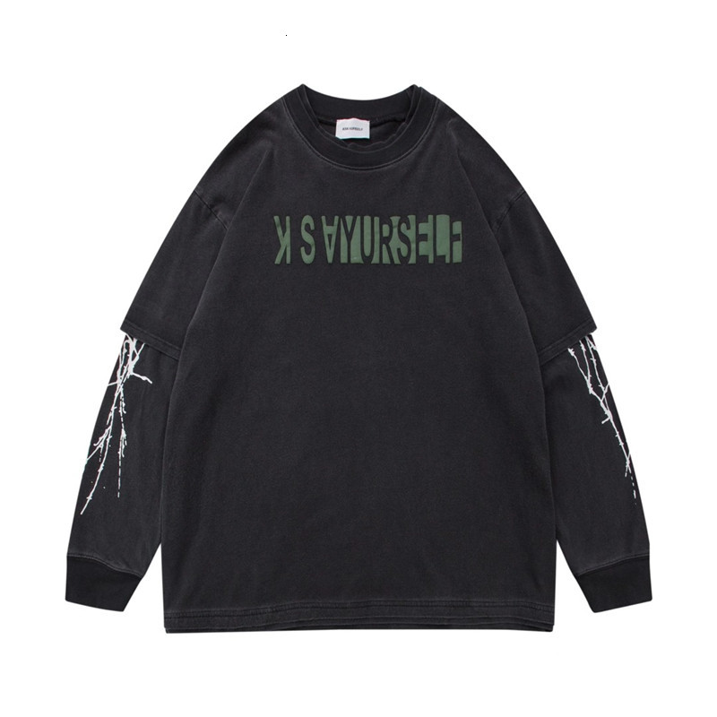 2021 New Long Sleeve Foaming Printing Askyurself T-shirt Women Men Mock Two-piece Vintage Top Tee Oversized t Shirt Christmas Vacation 6pfp
2021 New Long Sleeve Foaming Printing Askyurself T-shirt Women Men Mock Two-piece Vintage Top Tee Oversized t Shirt Christmas Vacation 6pfp