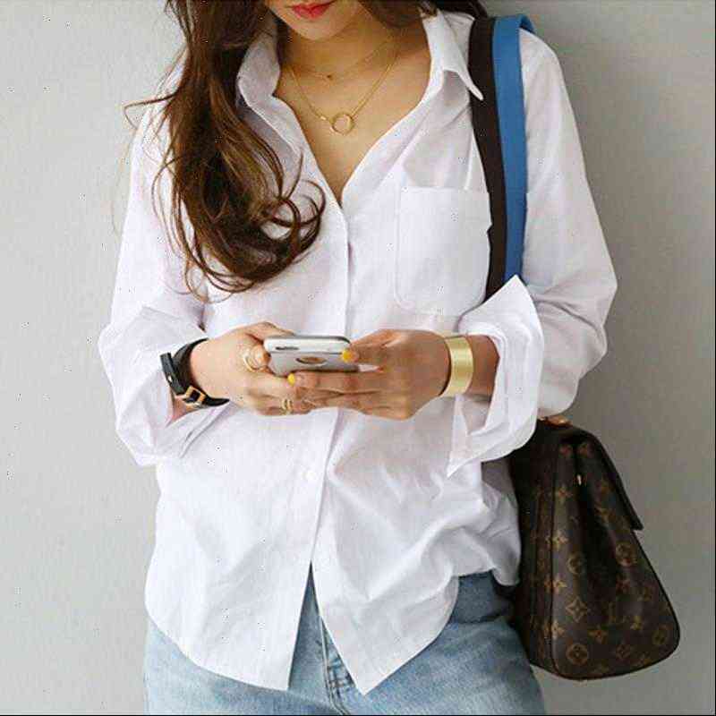 bgteever single pocket white women blouses feminine long sleeve casual turn down collar ol style female loose
bgteever single pocket white women blouses feminine long sleeve casual turn down collar ol style female loose